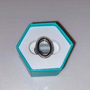 Origami Owl, silver locket ring, size 7